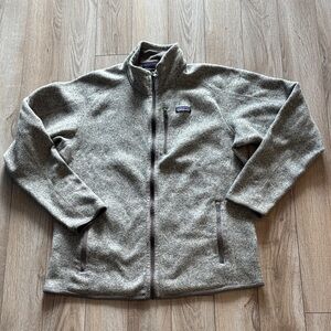 Patagonia Gray Full-Zip Fleece Jacket